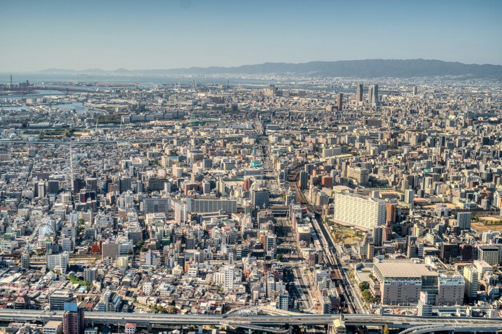 View of Osaka, Japan